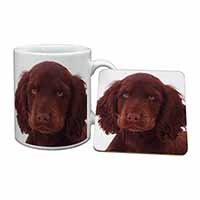 Chocolate Spaniel Puppy Mug and Coaster Set