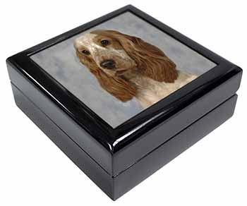 Orange Roan Cocker Spaniel Dog Keepsake/Jewellery Box