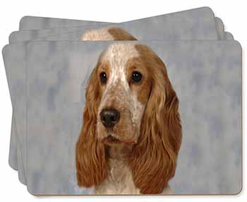 Orange Roan Cocker Spaniel Dog Picture Placemats in Gift Box