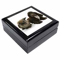 Cute Cocker Spaniel Dog and Rabbit Keepsake/Jewellery Box