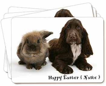 Personalised Rabbit+Dog Picture Placemats in Gift Box