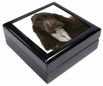 Chocolate Cocker Spaniel Dog Keepsake/Jewellery Box