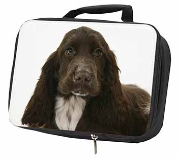 Chocolate Cocker Spaniel Dog Black Insulated School Lunch Box/Picnic Bag
