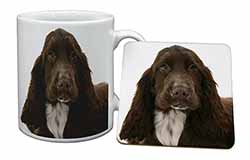 Chocolate Cocker Spaniel Dog Mug and Coaster Set