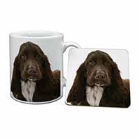 Chocolate Cocker Spaniel Dog Mug and Coaster Set