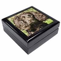 Chocolate Cocker Spaniel Dog Keepsake/Jewellery Box