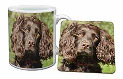 Chocolate Cocker Spaniel Dog Mug and Coaster Set