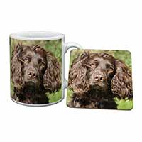 Chocolate Cocker Spaniel Dog Mug and Coaster Set