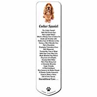Cocker Spaniel Dog Bookmark, Book mark, Printed full colour