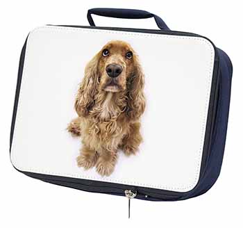 Cocker Spaniel Dog Navy Insulated School Lunch Box/Picnic Bag