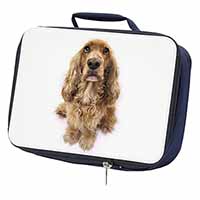 Cocker Spaniel Dog Navy Insulated School Lunch Box/Picnic Bag