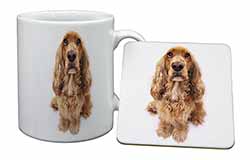 Cocker Spaniel Dog Mug and Coaster Set