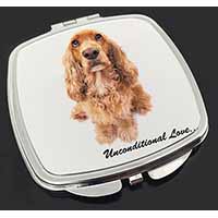 Gold Cocker Spaniel-With Love Make-Up Compact Mirror
