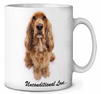 Gold Cocker Spaniel-With Love Ceramic 10oz Coffee Mug/Tea Cup