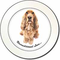 Gold Cocker Spaniel-With Love Car or Van Permit Holder/Tax Disc Holder