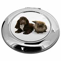 Cocker Spaniel Dog Make-Up Round Compact Mirror