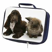 Cocker Spaniel Dog Navy Insulated School Lunch Box/Picnic Bag