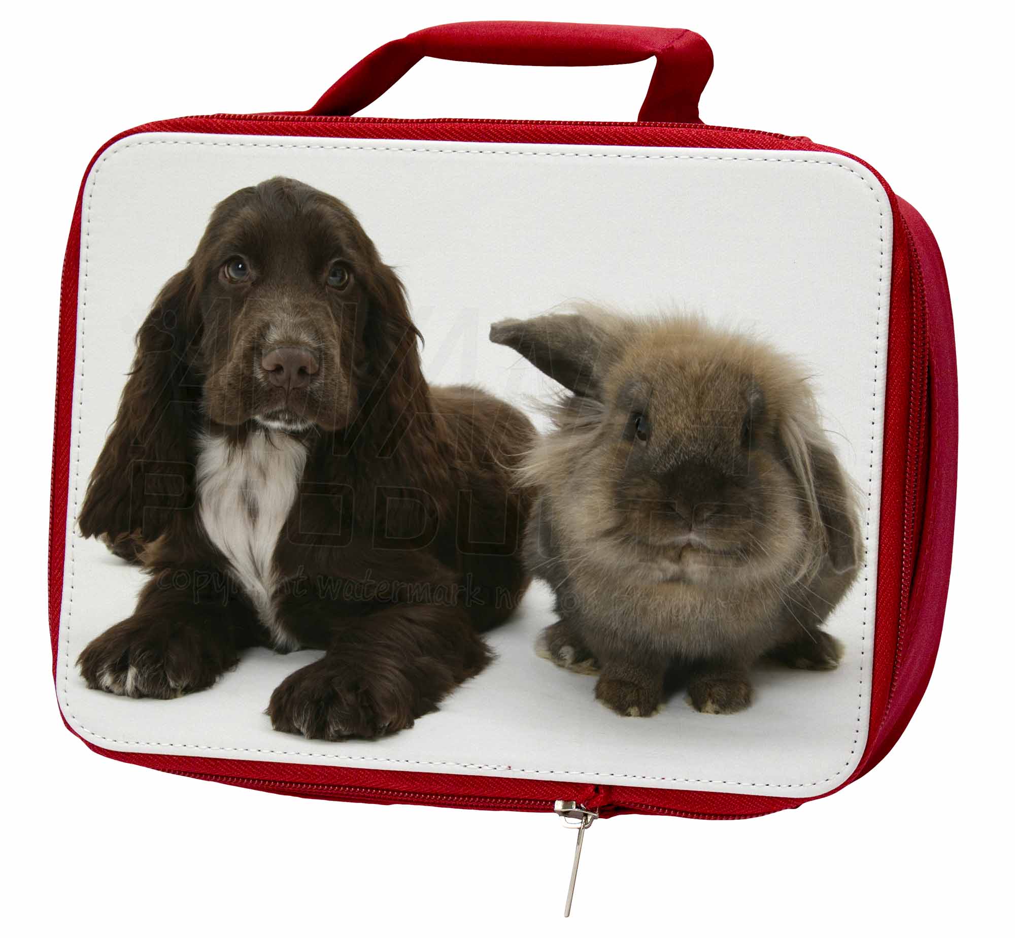 Cocker Spaniel Dog Insulated Red School Lunch Box/Picnic Bag, AD-SC7LBR Cocker Spaniel Dog Lunch Insulated Red School Lunch Dog Box/Picnic Bag, AD-SC7LBR ff1fee