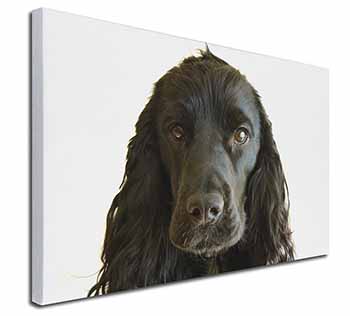 Black Cocker Spaniel Dog Canvas X-Large 30"x20" Wall Art Print