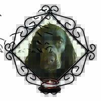 Black Cocker Spaniel Dog Wrought Iron Wall Art Candle Holder