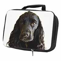 Black Cocker Spaniel Dog Black Insulated School Lunch Box/Picnic Bag