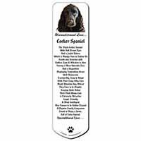 Cocker Spaniel-With Love Bookmark, Book mark, Printed full colour