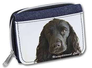 Cocker Spaniel-With Love Unisex Denim Purse Wallet