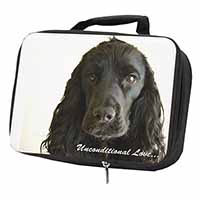 Cocker Spaniel-With Love Black Insulated School Lunch Box/Picnic Bag