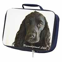 Cocker Spaniel-With Love Navy Insulated School Lunch Box/Picnic Bag