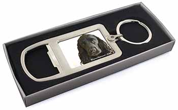 Cocker Spaniel-With Love Chrome Metal Bottle Opener Keyring in Box