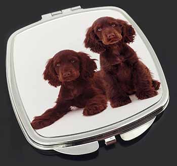 Chocolate Cocker Spaniel Dogs Make-Up Compact Mirror