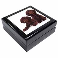 Chocolate Cocker Spaniel Dogs Keepsake/Jewellery Box