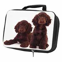 Chocolate Cocker Spaniel Dogs Black Insulated School Lunch Box/Picnic Bag