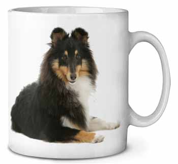 Tri-Col Sheltie Dog Ceramic 10oz Coffee Mug/Tea Cup