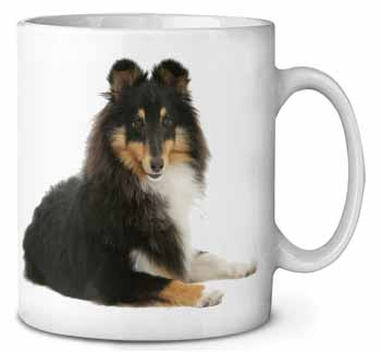 Tri-Col Sheltie Dog Ceramic Coffee Mug/Tea Cup