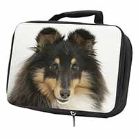 Tri-Colour Shetland Sheepdog Black Insulated School Lunch Box/Picnic Bag