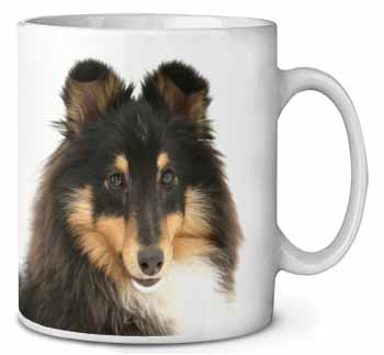 Tri-Colour Shetland Sheepdog Ceramic Coffee Mug/Tea Cup