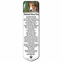 Shetland Sheepdog Bookmark, Book mark, Printed full colour