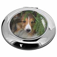 Shetland Sheepdog Make-Up Round Compact Mirror