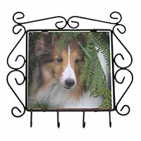 Shetland Sheepdog Wrought Iron Key Holder Hooks