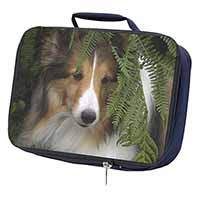 Shetland Sheepdog Navy Insulated School Lunch Box/Picnic Bag