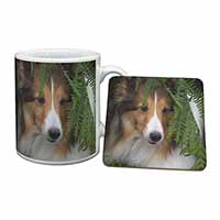 Shetland Sheepdog Mug and Coaster Set