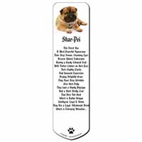 Bear Coated Shar-Pei Puppy Dog Bookmark, Book mark, Printed full colour