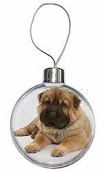 Bear Coated Shar-Pei Puppy Dog Christmas Bauble