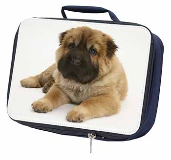 Bear Coated Shar-Pei Puppy Dog Navy Insulated School Lunch Box/Picnic Bag