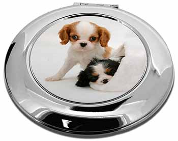 Cavalier King Charles Spaniels Make-Up Round Compact Mirror