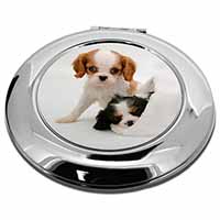Cavalier King Charles Spaniels Make-Up Round Compact Mirror