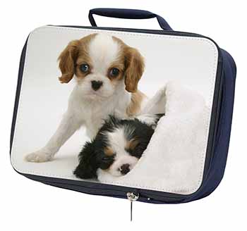 Cavalier King Charles Spaniels Navy Insulated School Lunch Box/Picnic Bag