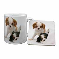 Cavalier King Charles Spaniels Mug and Coaster Set