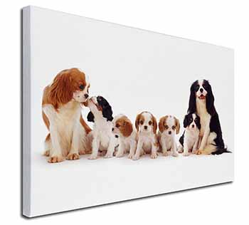 King Charles Spaniel Dogs Canvas X-Large 30"x20" Wall Art Print